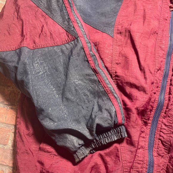 Vintage 90s Adidas Acropolis Hooded Puffer Jacket Coat XL 3 Stripe 90s Skater - Picture 5 of 8